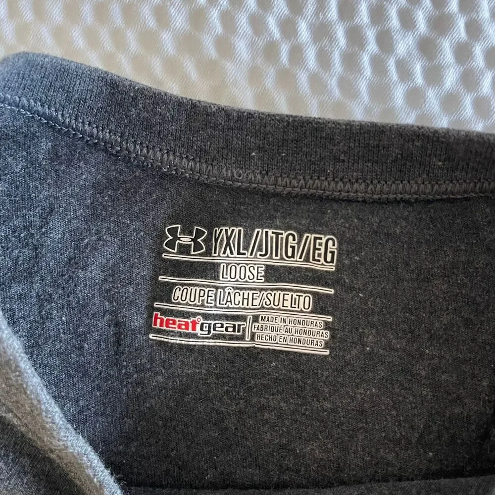 Under Armour Local Legend Shirt Youth X-Large YXL Dark Gray HeatGear Loose